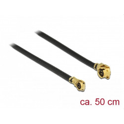 Delock Anténní kabel MHF U.FL-LP-068 kompatibilní samec  MHF IV HSC MXHP32 kompatibilní samec 50 cm 1,13