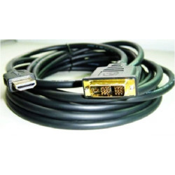 Kabel CABLEXPERT HDMI-DVI  0,5m, 1.3, M M stíněný, zlacené kontakty
