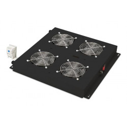 Digitus Roof ventilation unit for Unique network & Dynamic, Basic, 4 fans, thermostat, switch, 552 m3 h, color black (RA