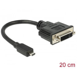 Delock Adapter HDMI Micro-D Stecker  DVI 24+5 samice 20 cm