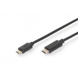 Ednet Připojovací kabel USB typu C, typ C na micro B M M, 3,0 m, 3A, 480 MB verze 2.0, bl