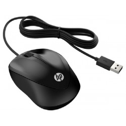 HP Wired 1000 myš, Drátová USB, Optická, 1200 dpi, Černá ( 4QM14AA#ABB )