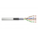 DIGITUS Patch kabel CAT 6 SF-UTP, surová délka 305 m, papírová krabička, AWG 26 7, LSZH, simplex, barva šedá