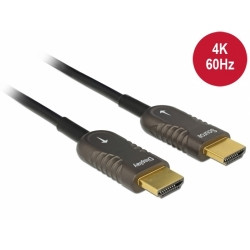 Delock Aktivní optický kabel HDMI-A samec  HDMI-A samec 4K 60 Hz 70 m