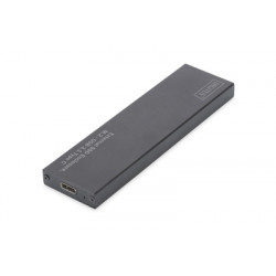 DIGITUS USB Type-C 3.1 Externí SSD skříň M.2 (NGFF) B-Key, alu pouzdro, černá, chipset: EP9461E chipset: EP9461E