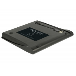 Delock Externí skříň pro 5.25” Ultra Slim disky SATA 9,5 mm na USB Typ-A samec