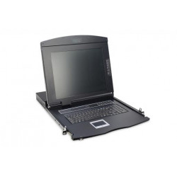 Digitus Modular console with 19" TFT (48,3cm), 8-port KVM & Touchpad, turkish keyboard