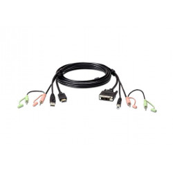 ATEN 1.8M USB HDMI to DVI-D KVM Cable with Audio