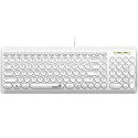 GENIUS Slimstar Q200 White Drátová USB bílá retro design CZ+SK layout