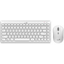 GENIUS LuxeMate Q8000 White Bezdrátový set 2,4GHz mini receiver USB bílá retro design CZ+SK layout