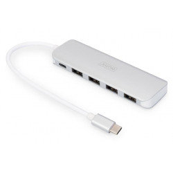 DIGITUS Rozbočovač USB Type-C ™ 4 (USB 3.0) + PD