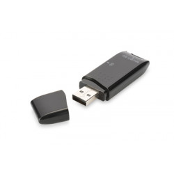 DIGITUS USB 2.0 SD Micro SD čtečka karet pro karty SD (SDHC SDXC) a TF (Micro-SD)