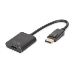 DIGITUS Převodník DisplayPort (1.4) na HDMI (2.0) 4K2K 60Hz, HDCP 1.4 2.2, HDR10, černý