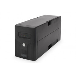 DIGITUS Professional Line-interaktivní UPS, 600VA 360W 12V 7Ah x1, 2x CEE 7 7, AVR, RJ-11, LED displej