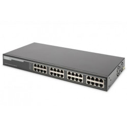 DIGITUS Professional 16 port gigabit PoE+ injector