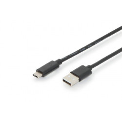 Ednet Připojovací kabel USB typu C, typ C na A M M, 3,0 m, 3A, 480 MB, verze 2.0, bl
