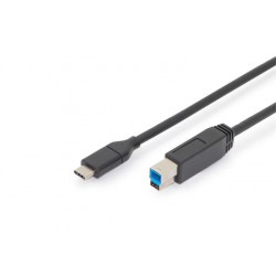 Ednet Připojovací kabel USB typu C, typ C na B M M, 1,8m, 3A, 5GB, verze 3.0, bl
