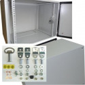 19" OCRACK venkovní rozvaděč IP55 6U-400mm plechové dveře