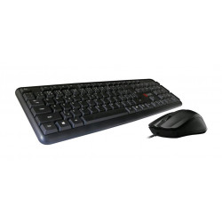 C-TECH klávesnice s myší KBM-102, drátový combo set, USB, CZ SK