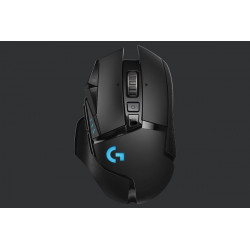 Logitech myš Gaming G502 Lightspeed Powerplay Hero - bezdrátová,11 tlačítek, černá, 100-16 000dpi