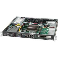 SUPERMICRO mini1U chassis, 2x 2,5" HS (nebo volitelný 4x2,5" fix), 350W (plat.) , front IO