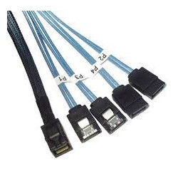 INTEL 450mm Cables with straight SFF8643 to 7-pin SATA connectors