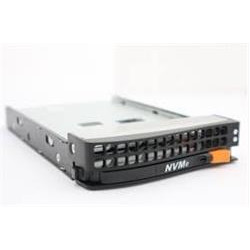 SUPERMICRO Black gen-5 3.5-to-2.5 NVMe drive tray, Orange tab (81x 82x sasi)