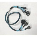 INTEL 875mm long, Cable Kit Oculink 2U 4 port Switch Card for Riser 1 or 2 to Middle Drive Bay