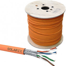 Instalační kabel Solarix CAT7A SSTP LSOHFR B2ca-s1,d1,a1 500m cívka SXKD-7A-1200-SSTP-LSOHFR-B2ca