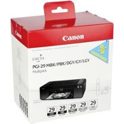Canon PGI-29 MBK PBK DGY GY LGY CO Multi pack