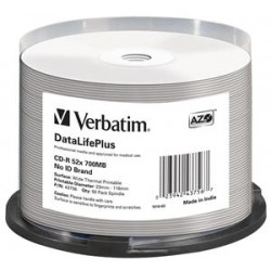 VERBATIM CD-R(50-Pack) 52x 700MB ThermoPrint NoID
