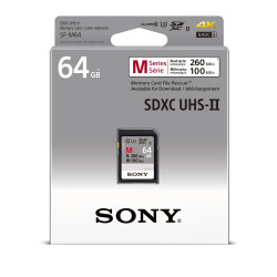 SONY SD karta SF64M, 64GB, class 10, až 260MB s, pro 4K