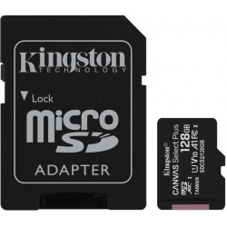 128GB microSDXC Kingston Canvas Select Plus A1 CL10 100MB s + adapter