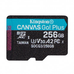 256GB microSDXC Kingston Canvas Go! Plus A2 U3 V30 170MB s bez adapteru