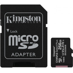 256GB microSDXC Kingston Canvas Select Plus A1 CL10 100MB s + adapter