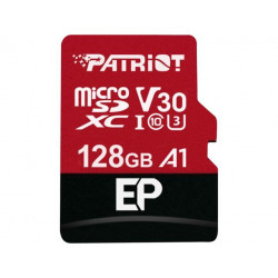 128GB microSDXC Patriot V30 A1, class 10 U3 100 80MB s + adapter