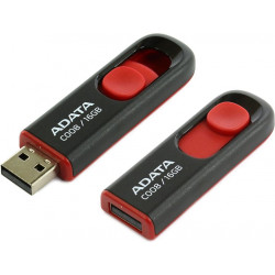 16GB USB ADATA C008 černo červená (potisk)