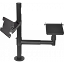 Virtuos Pole - Sestava - stojan 500 mm s prodluž. ramenem a držáky VESA a pokladní tiskárny