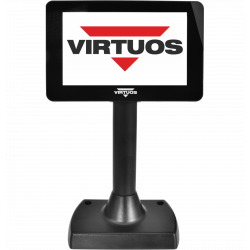 7" LCD barevný zákaznický displej Virtuos SD700F, USB, černý