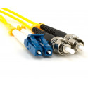 Optický patchkabel duplexní, LC-ST 9 125um SM, 1m, OS2