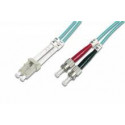 Optický patch kabel duplex LC-ST 50 125 MM 1m OM3
