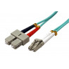 Optický patch cord Duplex LC-SC 50 125 2m MM OM4