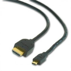 Kabel HDMI-HDMI micro 1,8m, 1.3, M M stíněný,zl.,č