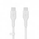 Belkin USB-C na USB-C kabel, 2m, bílý - Flex