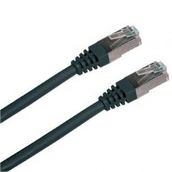 Patchkabel S FTP,Cat6,2xRJ45, 0,5m černý