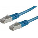 Patchkabel S FTP,Cat6,2xRJ45, 0,5m modrý