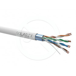 Kabel licna Solarix CAT5E FTP PVC šedý 305m box