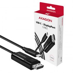 AXAGON RVC-DPC, USB-C - DisplayPort redukce kabel 1.8m, 4K 60Hz