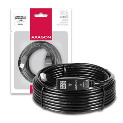 AXAGON ADR-210, USB 2.0 A-M - A-F aktivní prodlužovací repeater kabel, 10m