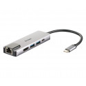 D-Link 5-in-1 USB-C Hub with HDMI Ethernet and Power Delivery